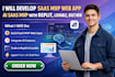 develop saas mvp web app ai saas mvp app using replit, lovable, bolt new