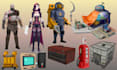 create 3d low poly models, low poly character mode, game assets in blender