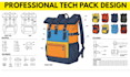 do bag design bag tech pack handbag duffle backpack tote bag tech pack design
