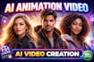 create ai animation video, ai video animation, ai vide0 creation, ai generated