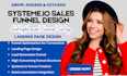 build systeme io sales funnel, systeme io landing page, systeme io website