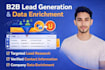 b2b lead generation, email list, and data enrichment, prospect listing