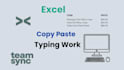 fast and accurate data entry, excel, web research