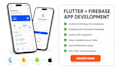 build your custom flutter firebase app for android ios app with auth database