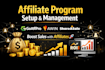 setup and manage your affiliate program on goaffpro, awin, shareasale