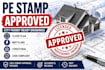 do pe stamp architectural drawing for city permit floor plan mep review