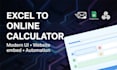 convert your excel or google sheet into a custom online calculator