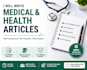 write SEO friendly medical and health article