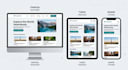 design responsive website UI UX layouts