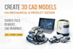 create 3d cad models for mechanical and product design