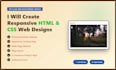 create responsive website in HTML CSS