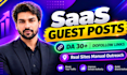 publish a guest post on saas websites with a high quality backlink