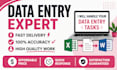 fast and accurate data entry and virtual assistant services