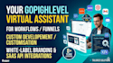 be your ghl VA for workflows, funnels, custom developement annd customisation