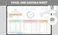 design excel spreadsheet reseller recipe password client construction tracker