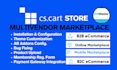 customize cscart ecommerce multivendor marketplace and fix payment gateway issue