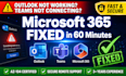 fix microsoft 365 outlook and teams issues via fast secure remote support