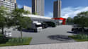 create 3d warehouse animation logistics facility industrial building walkthrough