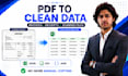 convert invoices and scanned pdfs to excel CSV or json using ai ocr