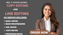 do professional line editing and copy editing