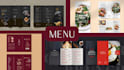 design restaurant and bar menus