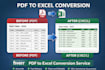 pdf to excel conversion and free data cleaning