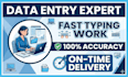 do data entry fast