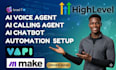 setup ghl vapi make vapi IVR chatbot system, vapi ai calling agent vapi retell