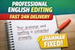 proofread and professionally edit your english text fast