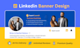 design professional linkedin banner, header and cover