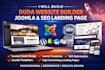 build duda website builder design duda seo landing page joomla template design