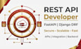 build scalable rest API using django, fastapi or flask