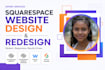 design squarespace website squarespace website redesign weebly sitejet square