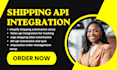 do shipping api integration, shopify api, shipstation, fedex, usps, dhl