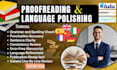do amazon KDP manuscript proofreading, copy editing, and language polishing