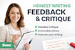 provide detailed feedback and critique on your writing