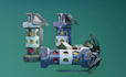 create a stylized 3d game assets and weapons