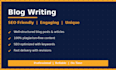 write SEO friendly blog posts and articles