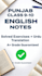 make punjab board class 9 10 english notes and solved exercises