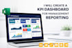create a KPI dashboard for management reporting