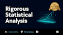 do econometrics and statistical data analysis in r, python, or excel