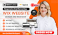 redesign wix website fix wix website, edit, update wix website wix studio design