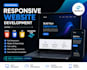 build a responsive website using HTML CSS js and tailwind CSS