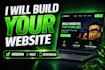 create a modern responsive landing page website design