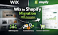 migrate wix website to shopify with CRM integration and automation setup