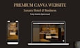 design responsive canva website landing page or portfolio