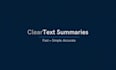 clear summaries from long texts and documents