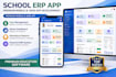 create a full school erp app with admin panel
