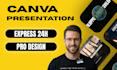 create a professional and modern canva presentation