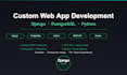 build a custom web app with python, django and postgresql